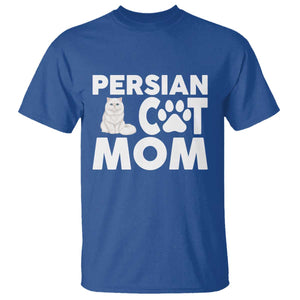 Proud Persian Cat Mom T Shirt Fluffy Cat Lover Gift For Her TS12 Royal Blue Print Your Wear