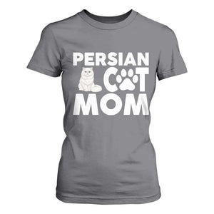 Proud Persian Cat Mom T Shirt For Women Fluffy Cat Lover Gift For Her TS12 Charcoal Print Your Wear