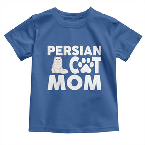 Proud Persian Cat Mom Toddler T Shirt Fluffy Cat Lover Gift For Her TS12 Royal Blue Print Your Wear
