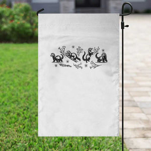 Minimalist Ferret Floral Graphic Garden Flag Exotic Pet Owner Gift TS12 Print Your Wear