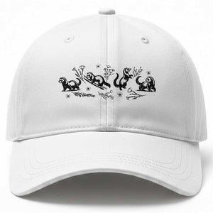 Minimalist Ferret Floral Graphic Baseball Cap Exotic Pet Owner Gift TS12 Print Your Wear