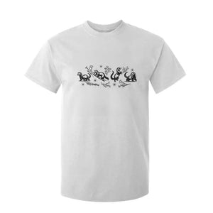 Minimalist Ferret Floral Graphic T Shirt For Kid Exotic Pet Owner Gift