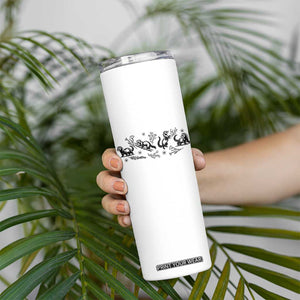 Minimalist Ferret Floral Graphic Skinny Tumbler Exotic Pet Owner Gift TS12 Print Your Wear