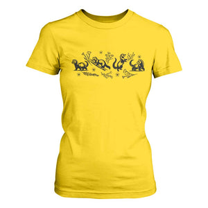 Minimalist Ferret Floral Graphic T Shirt For Women Exotic Pet Owner Gift TS12 Daisy Print Your Wear