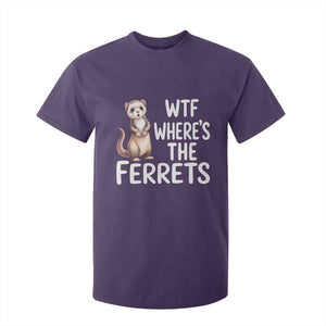 Funny Ferret Lover Gift T Shirt For Kid Where Is The Ferret TS12 Purple Print Your Wear