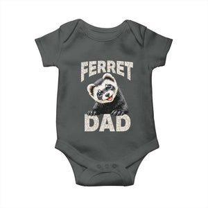 Ferret Dad Life Baby Onesie Cute Exotic Animal Parent Gift TS12 Dark Heather Print Your Wear