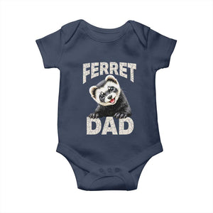 Ferret Dad Life Baby Onesie Cute Exotic Animal Parent Gift TS12 Navy Print Your Wear