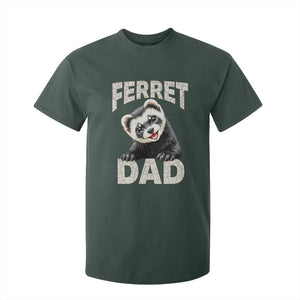 Ferret Dad Life T Shirt For Kid Cute Exotic Animal Parent Gift TS12 Dark Forest Green Print Your Wear
