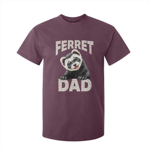 Ferret Dad Life T Shirt For Kid Cute Exotic Animal Parent Gift TS12 Maroon Print Your Wear