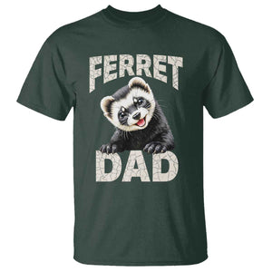 Ferret Dad Life T Shirt Cute Exotic Animal Parent Gift TS12 Dark Forest Green Print Your Wear