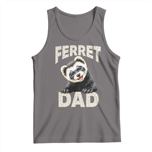 Ferret Dad Life Tank Top Cute Exotic Animal Parent Gift TS12 Deep Heather Print Your Wear