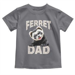Ferret Dad Life Toddler T Shirt Cute Exotic Animal Parent Gift TS12 Charcoal Print Your Wear
