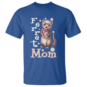 Ferret Mom Life T Shirt Funny Cute Polecat Ferret Lover TS12 Royal Blue Print Your Wear