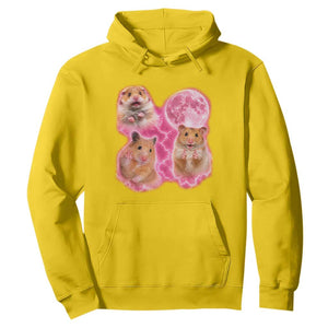 Three Hamsters Retro Graphic Hoodie Small Pet Lover Gift Idea TS12 Daisy Print Your Wear