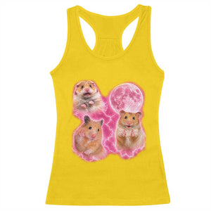 Three Hamsters Retro Graphic Racerback Tank Top Small Pet Lover Gift Idea TS12 Daisy Print Your Wear