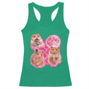 Three Hamsters Retro Graphic Racerback Tank Top Small Pet Lover Gift Idea TS12 Irish Green Print Your Wear