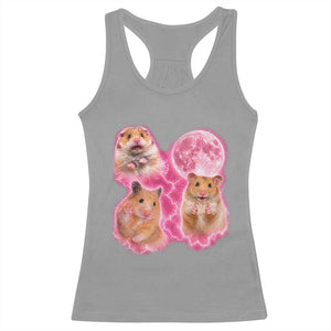 Three Hamsters Retro Graphic Racerback Tank Top Small Pet Lover Gift Idea TS12 Sport Gray Print Your Wear