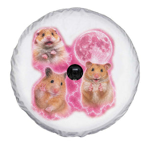 Three Hamsters Retro Graphic Spare Tire Cover Small Pet Lover Gift Idea TS12 Print Your Wear