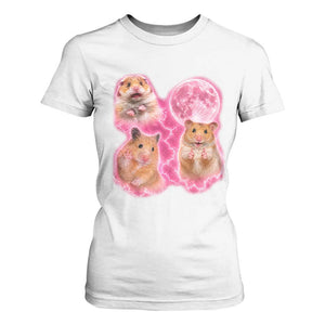 Three Hamsters Retro Graphic T Shirt For Women Small Pet Lover Gift Idea TS12 White Print Your Wear