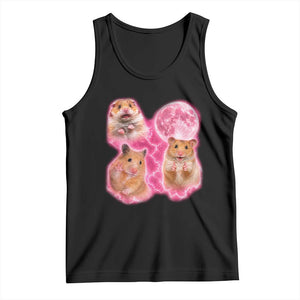 Three Hamsters Retro Graphic Tank Top Small Pet Lover Gift Idea TS12 Black Print Your Wear