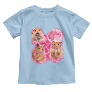 Three Hamsters Retro Graphic Toddler T Shirt Small Pet Lover Gift Idea TS12 Light Blue Print Your Wear