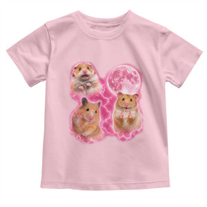 Three Hamsters Retro Graphic Toddler T Shirt Small Pet Lover Gift Idea TS12 Light Pink Print Your Wear