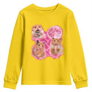 Three Hamsters Retro Graphic Youth Sweatshirt Small Pet Lover Gift Idea TS12 Daisy Print Your Wear