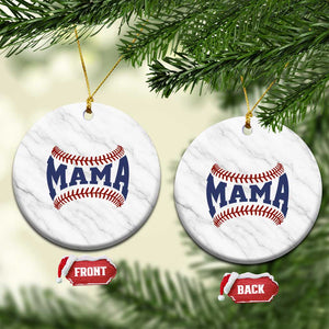 Game Day Baseball Mama Ceramic Ornament Proud Mom Gift TS12 1pc White Marble Print Your Wear