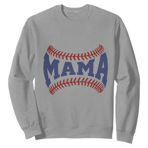 Game Day Baseball Mama Sweatshirt Proud Mom Gift TS12 Sport Gray Print Your Wear