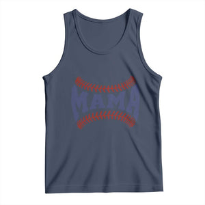 Game Day Baseball Mama Tank Top Proud Mom Gift TS12 Navy Print Your Wear