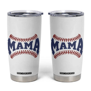 Game Day Baseball Mama Tumbler Cup Proud Mom Gift TS12 White Print Your Wear