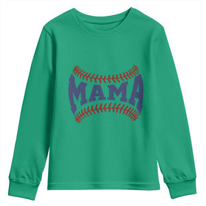 Game Day Baseball Mama Youth Sweatshirt Proud Mom Gift TS12 Irish Green Print Your Wear