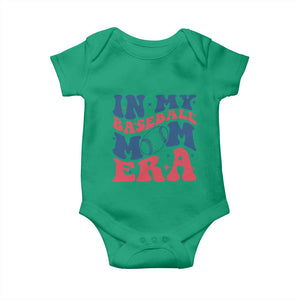 In My Baseball Mom Era Baby Onesie Game Day Sports Mom TS12 Irish Green Print Your Wear