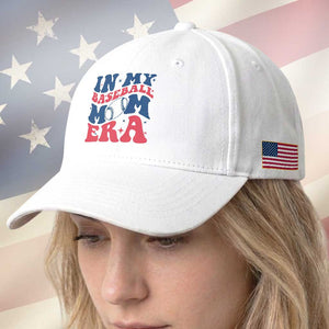 In My Baseball Mom Era Baseball Cap Game Day Sports Mom TS12 Print Your Wear