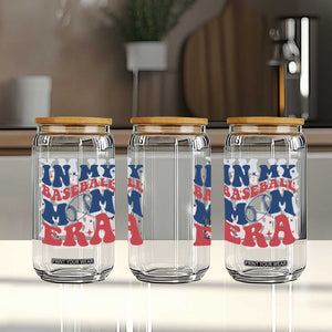 In My Baseball Mom Era Glass Can Game Day Sports Mom TS12 Print Your Wear
