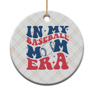 In My Baseball Mom Era Ceramic Ornament Game Day Sports Mom TS12 1pc Christmas Plaid Print Your Wear