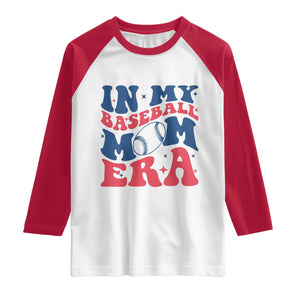 In My Baseball Mom Era Raglan Shirt Game Day Sports Mom TS12 White Red Print Your Wear