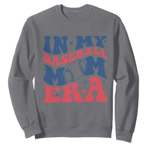 In My Baseball Mom Era Sweatshirt Game Day Sports Mom TS12 Charcoal Print Your Wear