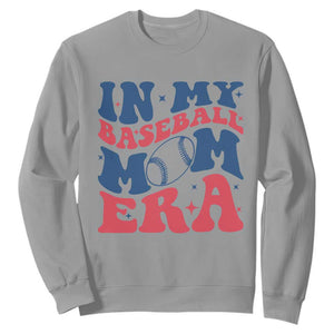 In My Baseball Mom Era Sweatshirt Game Day Sports Mom TS12 Sport Gray Print Your Wear
