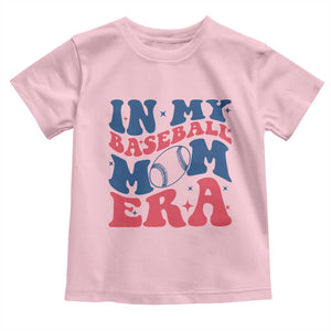 In My Baseball Mom Era Toddler T Shirt Game Day Sports Mom TS12 Light Pink Print Your Wear