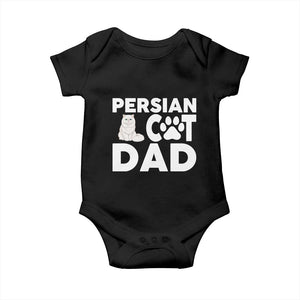 Proud Persian Cat Dad Baby Onesie Funny Fluffy Cat Lover Gift TS12 Black Print Your Wear