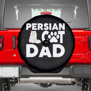 Proud Persian Cat Dad Spare Tire Cover Funny Fluffy Cat Lover Gift TS12 Black Print Your Wear
