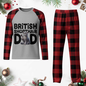 Proud British Shorthair Dad Plaid Pajama Set Cute Cat Fathers Day Gift TS12 Buffalo Plaid Print Your Wear