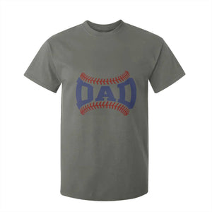 Proud Baseball Dad T Shirt For Kid Game Day Gift For Him TS12 Military Green Print Your Wear
