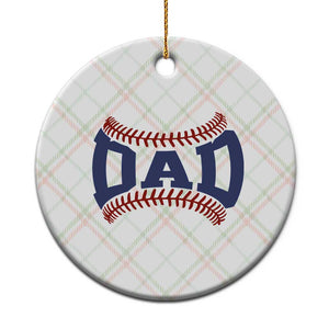 Proud Baseball Dad Ceramic Ornament Game Day Gift For Him TS12 1pc Christmas Plaid Print Your Wear