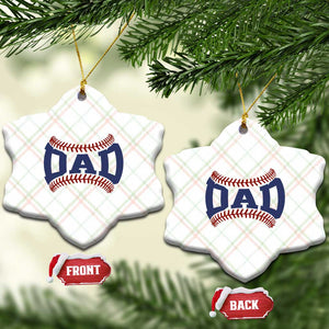 Proud Baseball Dad Ceramic Ornament Game Day Gift For Him TS12 Print Your Wear