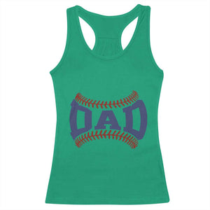 Proud Baseball Dad Racerback Tank Top Game Day Gift For Him TS12 Irish Green Print Your Wear
