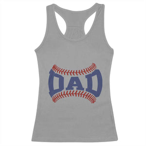 Proud Baseball Dad Racerback Tank Top Game Day Gift For Him TS12 Sport Gray Print Your Wear