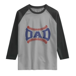 Proud Baseball Dad Raglan Shirt Game Day Gift For Him TS12 Sport Gray Black Print Your Wear