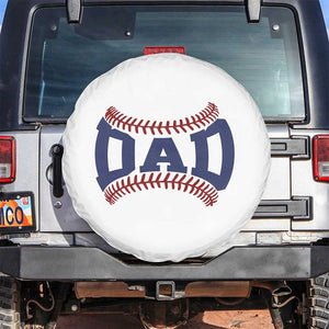 Proud Baseball Dad Spare Tire Cover Game Day Gift For Him TS12 No hole White Print Your Wear
